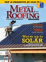 CVR-MR-0211-150 Metal Roofing Magazine Dec. 2010/January 2011