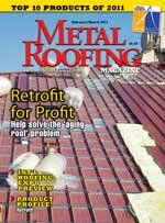 CVR-MR1111 Metal Roofing Magazine February/March 2012