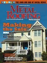  /Metal Roofing Magazine – August/September 2011 Cover 